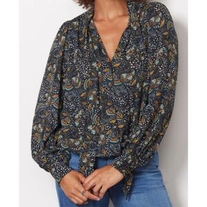 Evereve Charlie Women’s Paisley Print Blouse - Multicolor